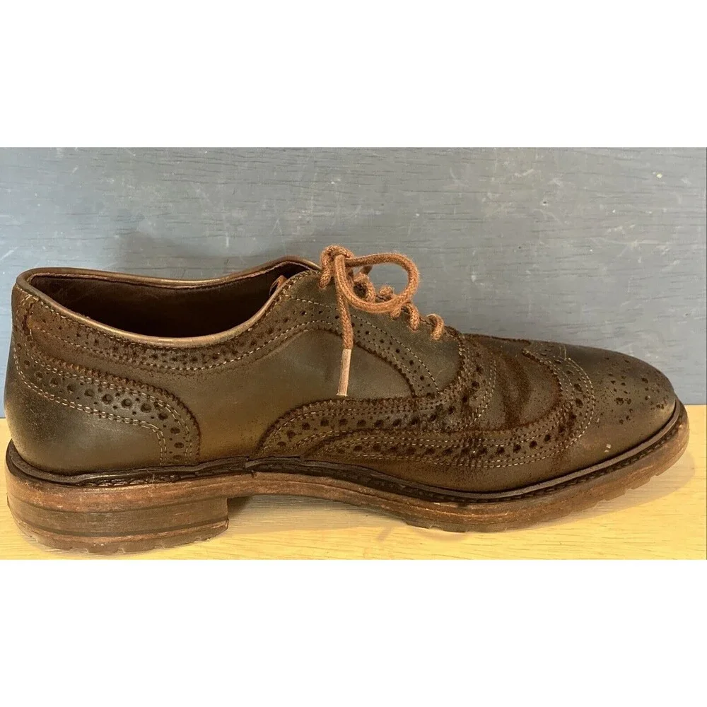 Allen Edmonds Size 8 D Oxfords Shoes Port Washington Leather Brown lace office